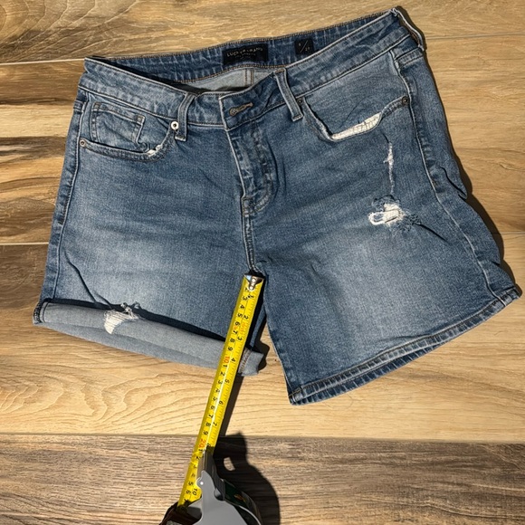 Lucky Brand Jean Shorts Size 8/29 – Roll-Up Style, Light Distressing - Picture 3 of 7